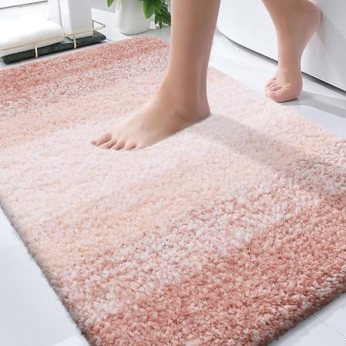 OLANLY Bathroom Rugs Mat 30x20, Extra Soft Absorbent Microfiber Bath Rugs