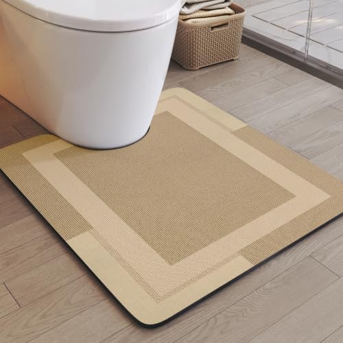 YDKGL Toilet Rugs U Shaped Non Slip Bath Mat Toilet Mats for Bathroom