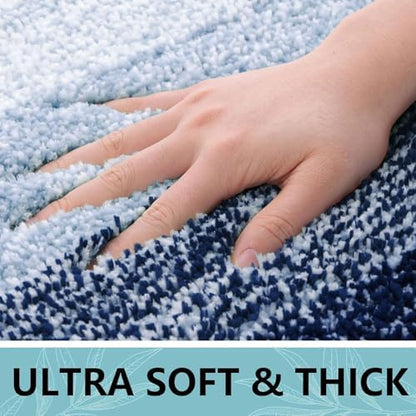 Arotive Microfiber Bathroom Rugs, Shaggy Soft Absorbent Bath Rug, 30x20