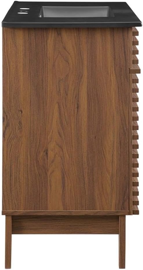 Modway Render 36" Bathroom Vanity in Walnut Black