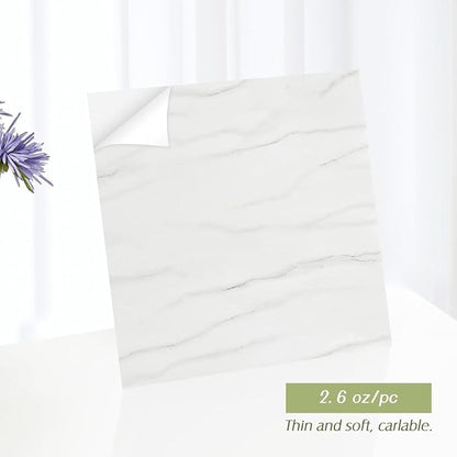 Lareko 60Sq.Ft Marble Peel and Stick Vinyl Floor Tiles,60 Tiles - 12" x 12",Waterfproof and Self Adhesive Vinyl Sticker Tiles,Laminate Flooring for for Kichen, Bathroom,Dining Room (WhiteX Grey