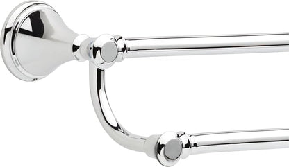 Delta Cassidy (1-Pack) 24'' Double Towel Rack for Bathroom Polished Chrome Double Towel Bar for Bathroom Wall Towel Holder Dual Rod Wall Mounted 79725