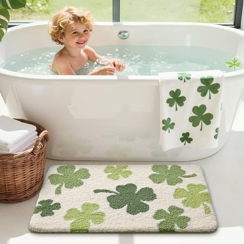 LUMI Bathroom Rug 16x24, Soft Absorbent Microfiber Bath Mat, Non Slip