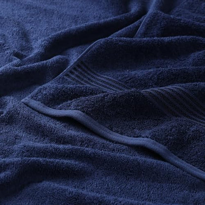 Superior Egyptian Cotton 9-Piece Towel Set, Assorted Towels for Home Bathroom, Master, Guest Bath, Decor Essentials, Includes 3 Bath, 3 Hand, 3 Face Towels/Washcloths, Quick Dry, Absorbent, Navy Blue