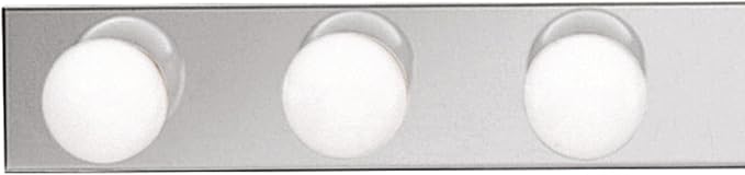 Kichler 6-Light Bathroom Vanity Light, Chrome | Linear bath bar vanity light for bathroom mirrors (36" x 4.25" x 2"), 626CH