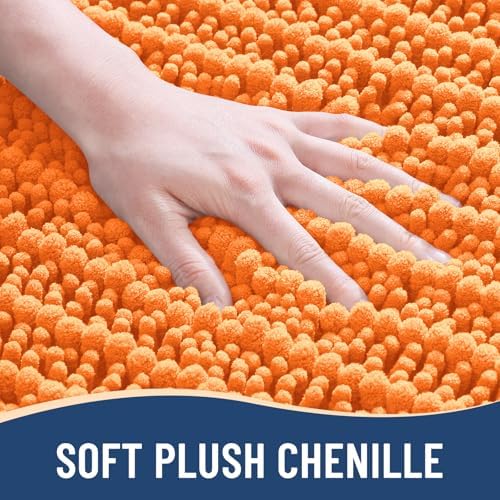 Arotive Bathroom Rugs Mat 54x24, Soft Absorbent Chenille Shaggy Bath Mat
