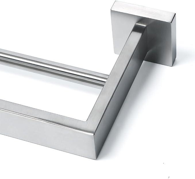 Alise Double Towel Bars Towel Rack for Bathroom Wall Mount 32 Inch,Brushed | SUS304 Stainless Steel Bathroom Towel Holder, Square Towel Rod Towel Hanger for Bathroom Lavatory Kitchen