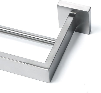 Alise Double Towel Bars Towel Rack for Bathroom Wall Mount 32 Inch,Brushed | SUS304 Stainless Steel Bathroom Towel Holder, Square Towel Rod Towel Hanger for Bathroom Lavatory Kitchen