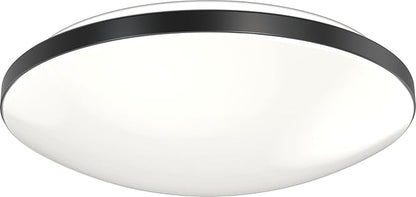 Juno 11 Inch Round LED Flush Mount Ceiling Light, Low Profile Modern Ceiling Light Fixture, Selectable 2700K/3000K/3500K/4000K/5000K Color Temperature, Dimmable, White (FMLR 11IN SWW5 90CRI WBT M4)