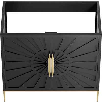 Modway Awaken Bathroom Vanity Cabinet, 36", Black