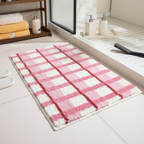 GIB Bathroom Rugs 32"x20", Extra Soft Absorbent Bath Mat for Bathroom Floor