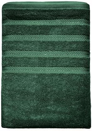 Hearth & Harbor Bath Towels for Bathroom - 100% Ring Spun Cotton Luxury Bathroom Towels - Soft & Highly Absorbent Bath Towels Set, 6 Piece Set, Hunter Green