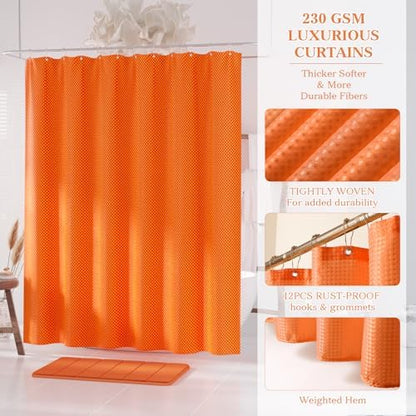 Orange Bathroom Accessories Set - Bathroom Decor Sets