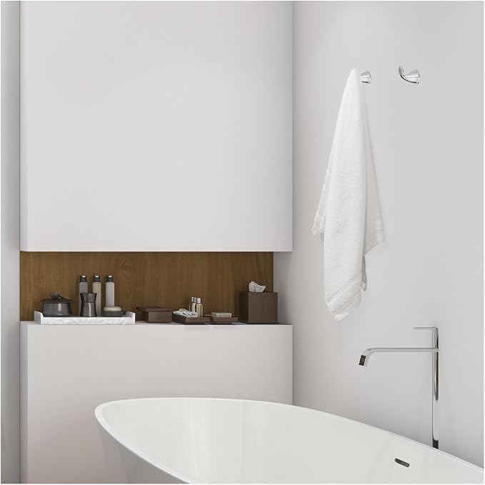 Design House 538363 Calisto Toilet Paper Holder Satin Nickel | Wall Mount, Transitional, Zinc, Hardware, 558577