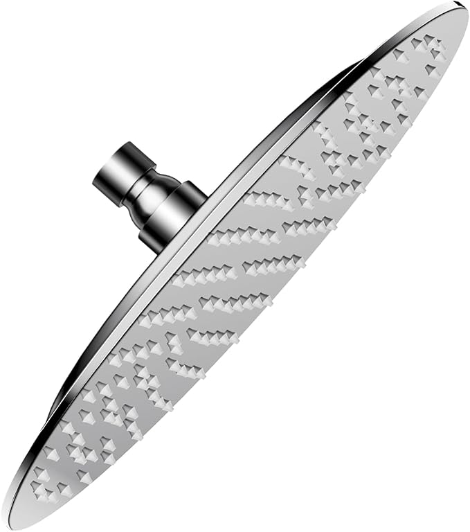 VBFF-Shower Head,rain shower head, 8 inch- Round Shower Head, 1.8 GPM Flow Rate, rainfall showerhead,VBFF11 (Chrome)