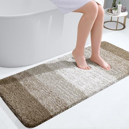 OLANLY Bathroom Runner Rug 44x20, Extra Soft Absorbent Microfiber Bath Rugs