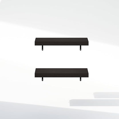 Furinno Tanna Floating Shelves for Wall Set of 2, 22-Inch Bathroom Wall Shelf, Wall Mounted Shelf, for Bathroom Organizers and Storage, Living Room, Tobacco Oak