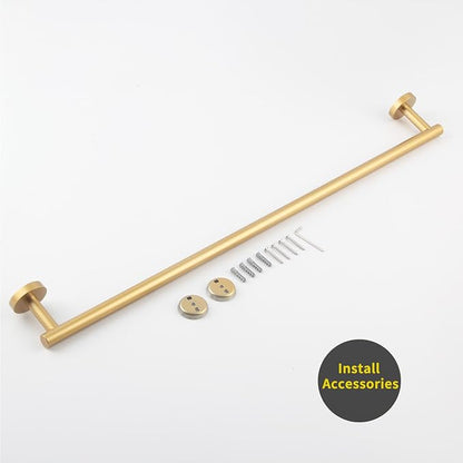 GERZWY Stainless Steel 33-Inch Bathroom Towel Bar Gold Towel Rack Wall Mounted Towel Rail Bath Towel Rod AG1101C85-BE