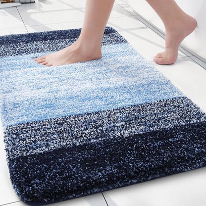 Arotive Microfiber Bathroom Rugs, Shaggy Soft Absorbent Bath Rug, 24x16