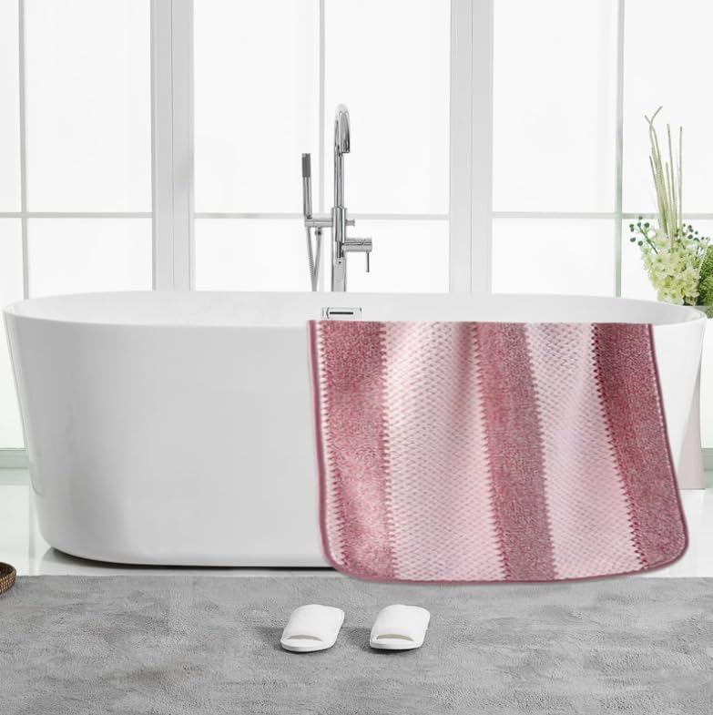 2-Pack Microfiber Bath Towels (27x54 Inches) - Ultra Soft & Quick Dry, 3X Absorbency, Lightweight for Gym, Yoga, Travel & Spa - Perfect for Home, Fitness & Post-Workout