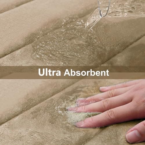 Buganda Memory Foam Bath Mat 30 x 20, Ultra Soft Absorbent Bathroom Rugs
