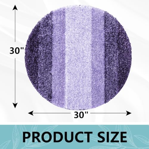 Arotive Microfiber Bathroom Rugs, Shaggy Soft and Absorbent Bath Rug, 30x30