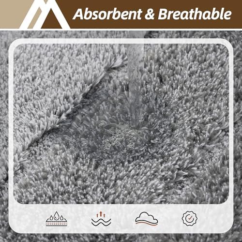 COSY HOMEER Toilet Rugs U-Shaped 24"x20", Ultra Soft Absorbent Bath Mat