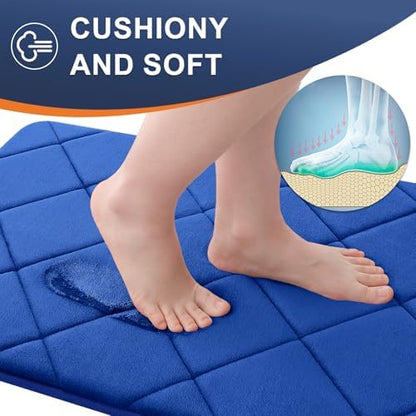 OLANLY Memory Foam Bath Mat 59x34, Ultra Soft and Absorbent Bathroom Rugs
