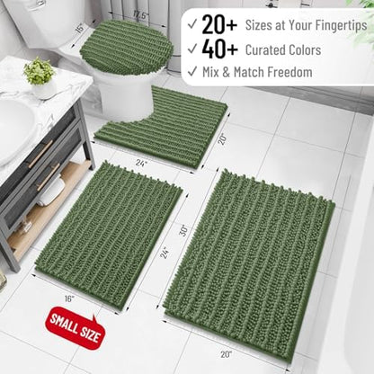 Arotive Bathroom Rugs Mat 30x20, Soft Absorbent Chenille Shaggy Bath Mat