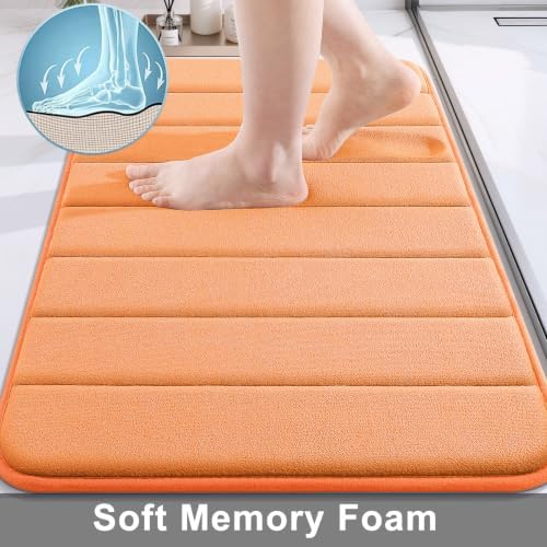 Buganda Memory Foam Bath Mat 47 x 24, Ultra Soft Absorbent Bathroom Rugs