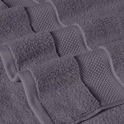 Modern Threads Luxury 6-Piece Quick-Dry Towel Set – Plush & Ultra-Absorbent for Spa-Like Experience, Gray