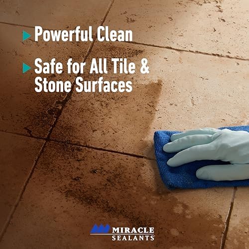 Miracle Sealants Heavy-Duty Non-Acidic Tile & Stone Cleaner, Quart, 6-Pack