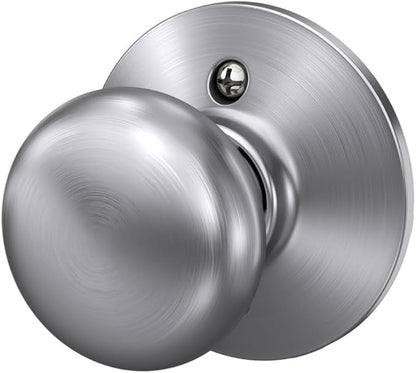 Schlage F170 PLY 626 Plymouth Door Knob, One Sided Non-Turning Dummy Door Handle, Satin Chrome