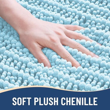 Arotive Bathroom Rugs Mat 54x24, Soft Absorbent Chenille Shaggy Bath Mat