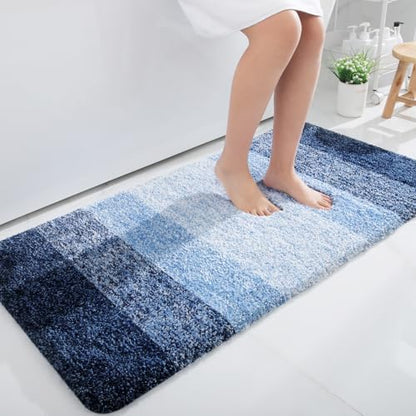 OLANLY Bathroom Runner Rug 47x24, Extra Soft Absorbent Microfiber Bath Rugs