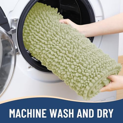 Arotive Bathroom Rugs Mat 36x24, Soft Absorbent Chenille Shaggy Bath Mat