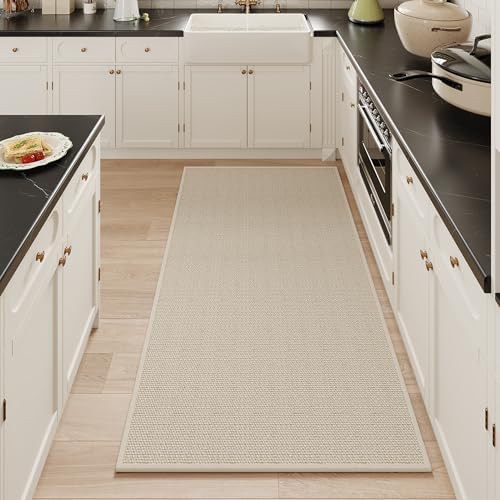 Mecko 24"x48" Bath Mat, Absorbent Quick Dry Bathroom Floor Mats Oatmeal