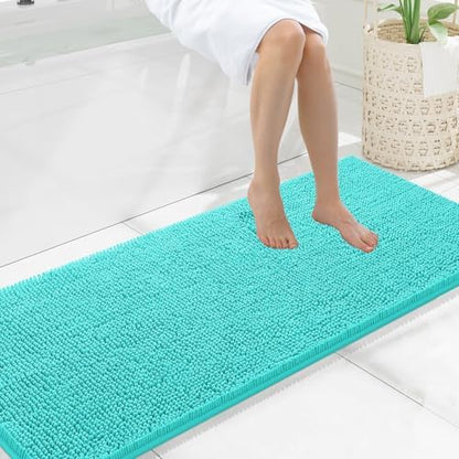 Smiry Bathroom Rugs 59X20, Luxury Chenille Extra Soft Absorbent Bath Mat