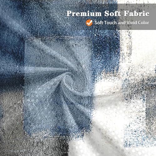 Shower Curtain Set, for Bathroom Decor 72" x 72", Abstract Modern