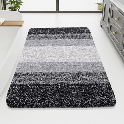 Arotive Microfiber Bathroom Rugs, Shaggy Soft Absorbent Bath Rug, 70x46