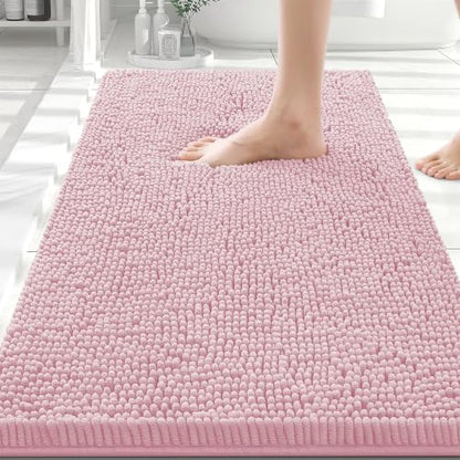 Smiry Bathroom Rugs 30X20, Luxury Chenille Extra Soft Absorbent Bath Mat