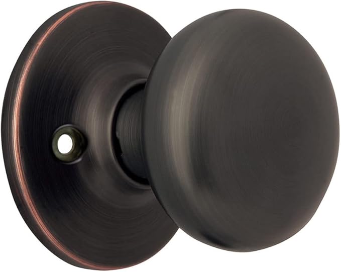 Design House 753434 Cambridge 2-Way Adjustable Dummy Door Knob, Oil Rubbed Bronze