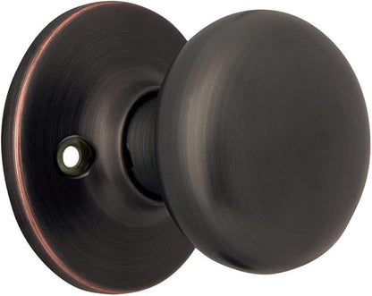Design House 753434 Cambridge 2-Way Adjustable Dummy Door Knob, Oil Rubbed Bronze