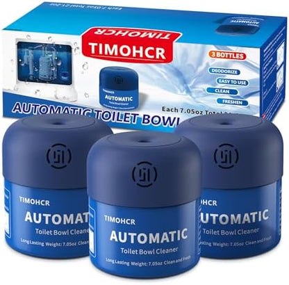Automatic Continuous Toilet Bowl Cleaner 3 Bottles Lemon