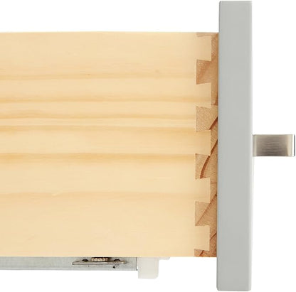 ARIEL Cambridge 60-inch Bathroom Vanity with Sink,Solid Wood, 1.5-inch Carrara White Quartz Countertop, Double Rectangular Porcelain Sink, 4 Soft Closing Doors, 6 Dovetail Drawers, Grey