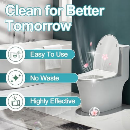 Msvvko Toilet Bowl Cleaner Tablets 40 Packs, Two Colors Toilet Bowl Cleaners with Sustained-Release Technology, Keep Bathroom Toilet Stain Free and Prevent Limescale Buildup, 106oz