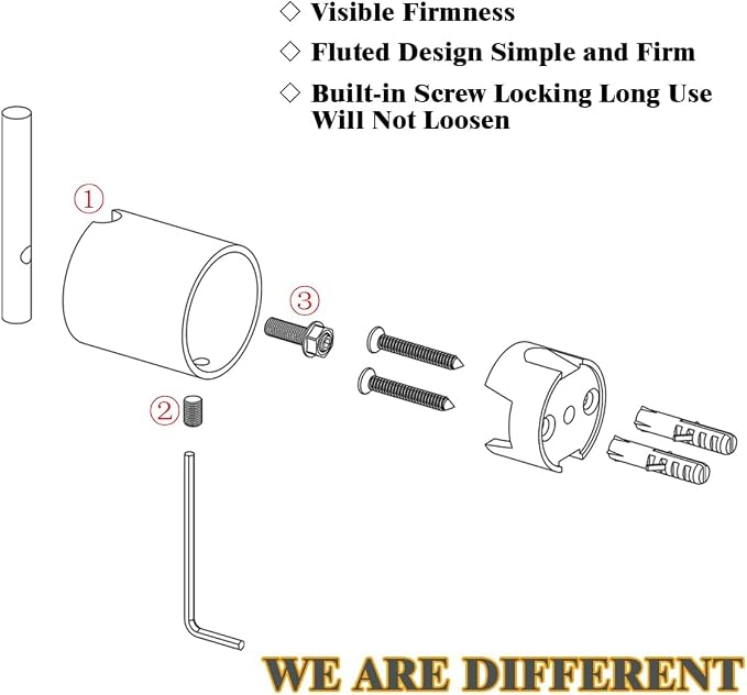RARANDOM Champagne Bronze Bathroom Hardware Set 5 Pieces Include 24 inch Towel Bar Towel Ring Toilet Paper Holder Towel Hook for Bathroom,SUS304 Stainless Steel.RD96068S-5CB-2