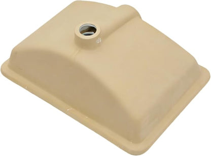 White Undermount Bathroom Sink 21.1"x15.1"Ceramic Basin | Modern Porcelain Under Counter Bathroom Vanity Sink, Interior Bowl 19.2"x 13.1", Rectangular Undermount Basin with Overflow
