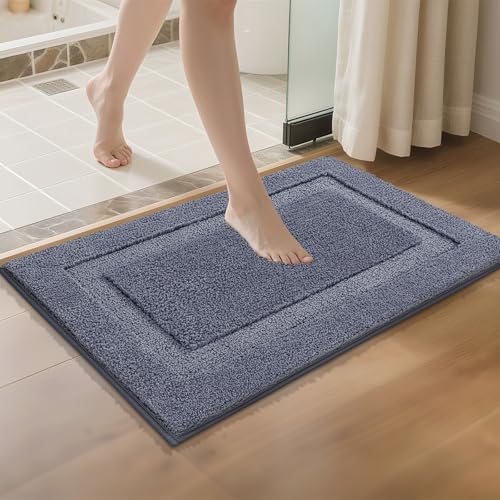 SHACOS Soft Microfiber Bathroom Rugs Set 2 Pieces with Toilet Rug