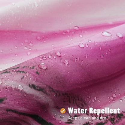 Pink Marble Fabric Shower Curtain, Abstract Watercolor, 72 x 72 Inches